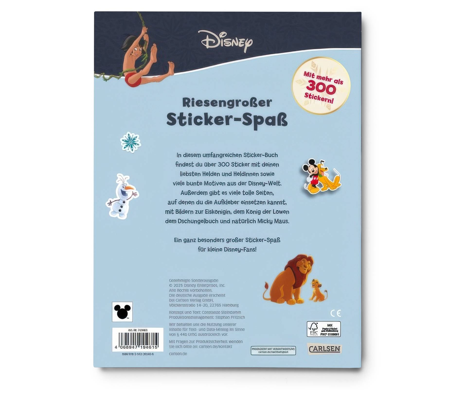Tchibo - Buch »Disney – riesengroßer Sticker-Spaß« von Tchibo