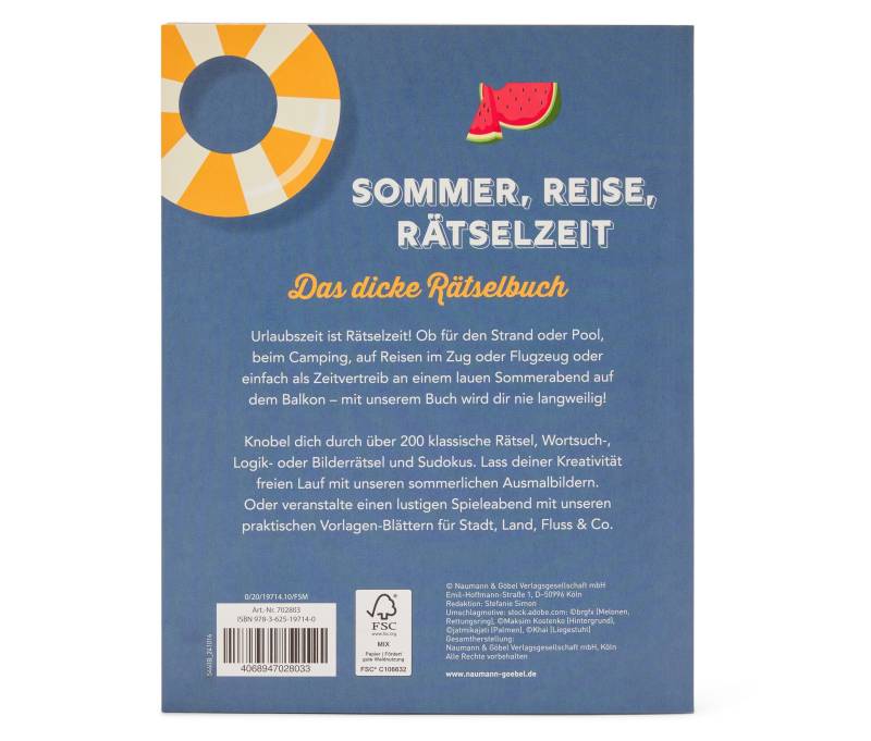 Tchibo - Buch »Sommer, Reise, Rätselzeit« von Tchibo