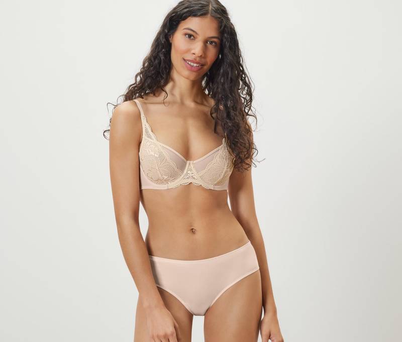 Tchibo - Bügel-BH mit Spitze - Damen - Gr. 85C - creme von Tchibo