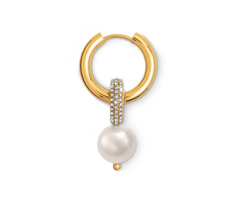 Tchibo - Creolen mit Perle - weiß von Tchibo