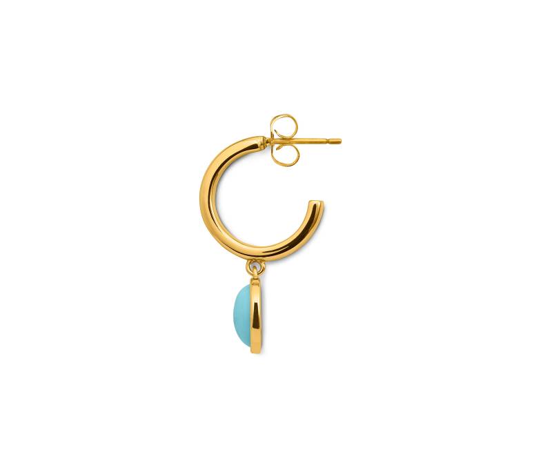 Tchibo - Creolen mit Steinanhänger - türkis von Tchibo