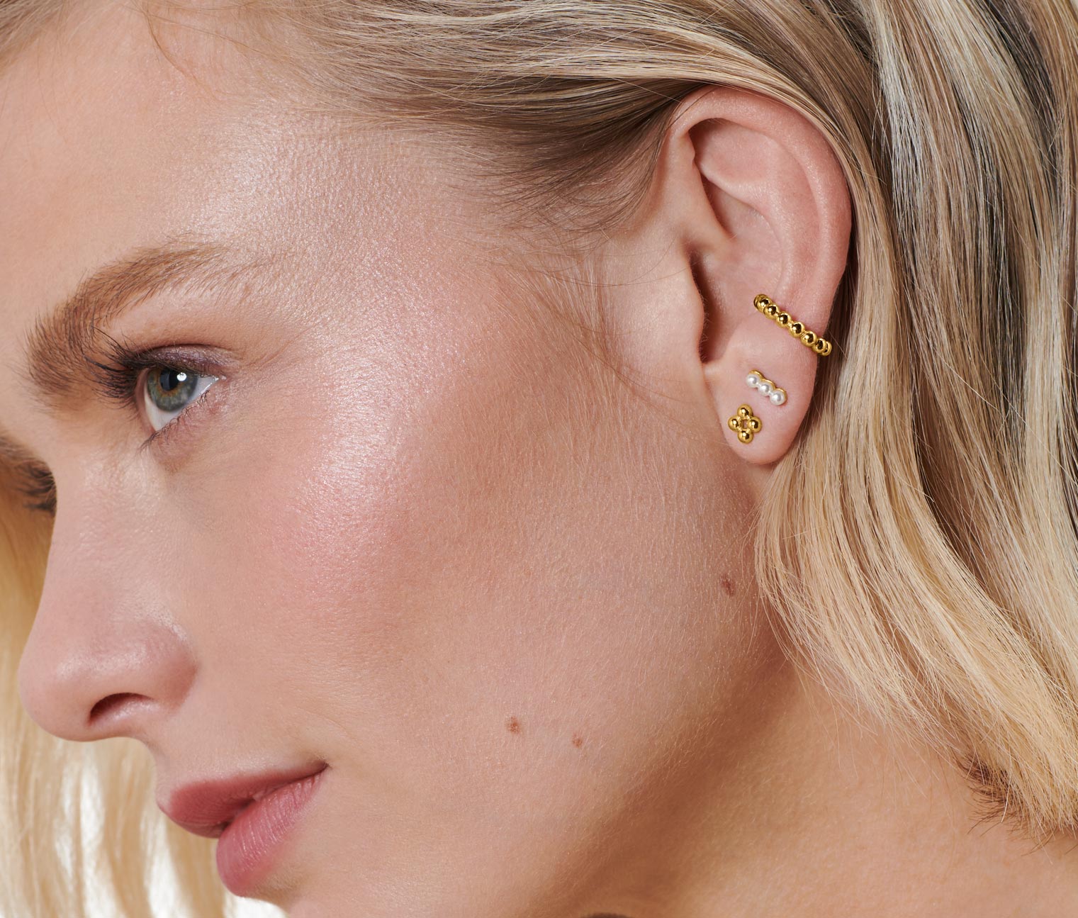 Tchibo - Ear Party Ohrschmuck 3er-Set - weiß von Tchibo