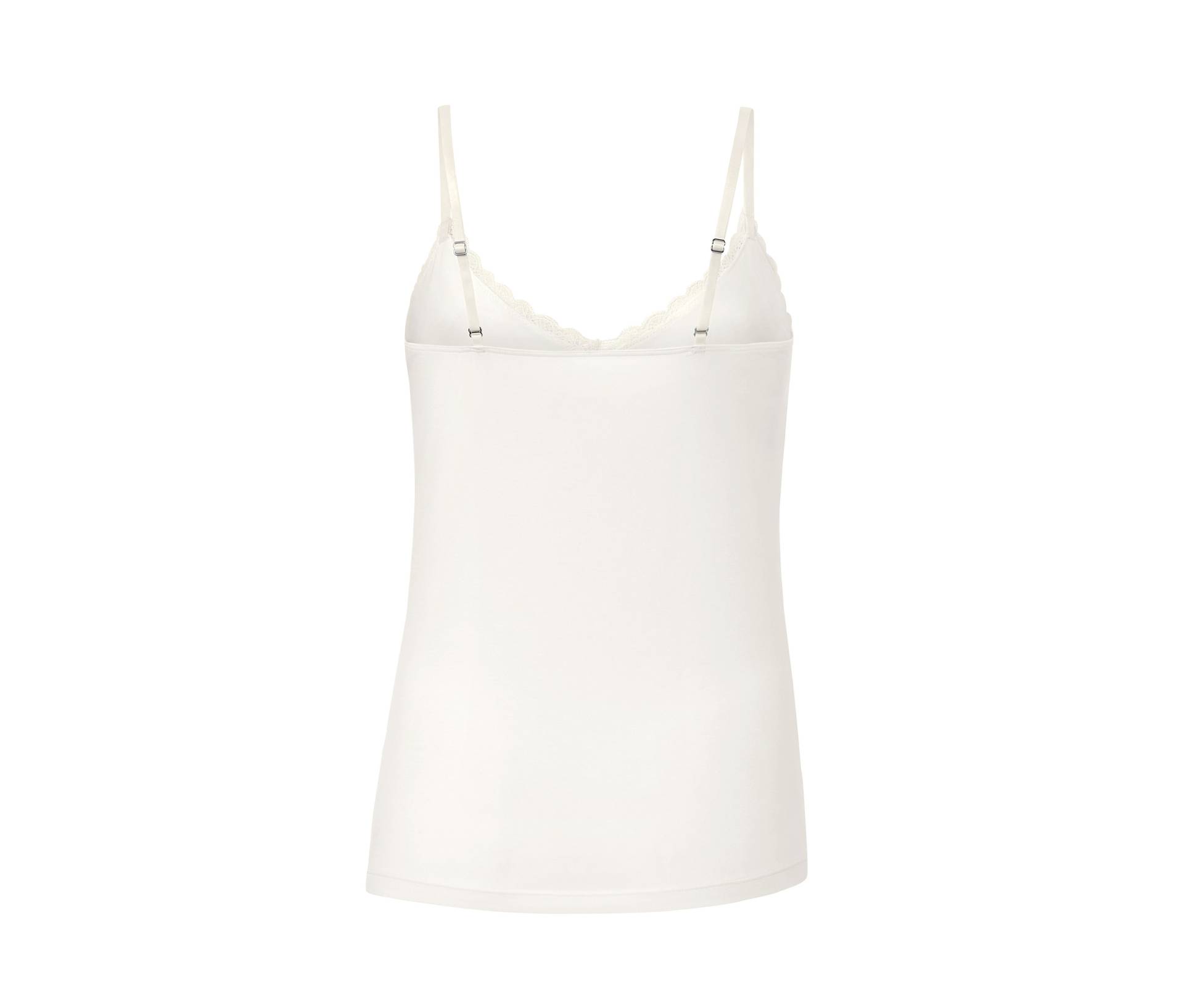 Tchibo - Hemdchen mit Spitze - Damen - Gr. S - weiß von Tchibo