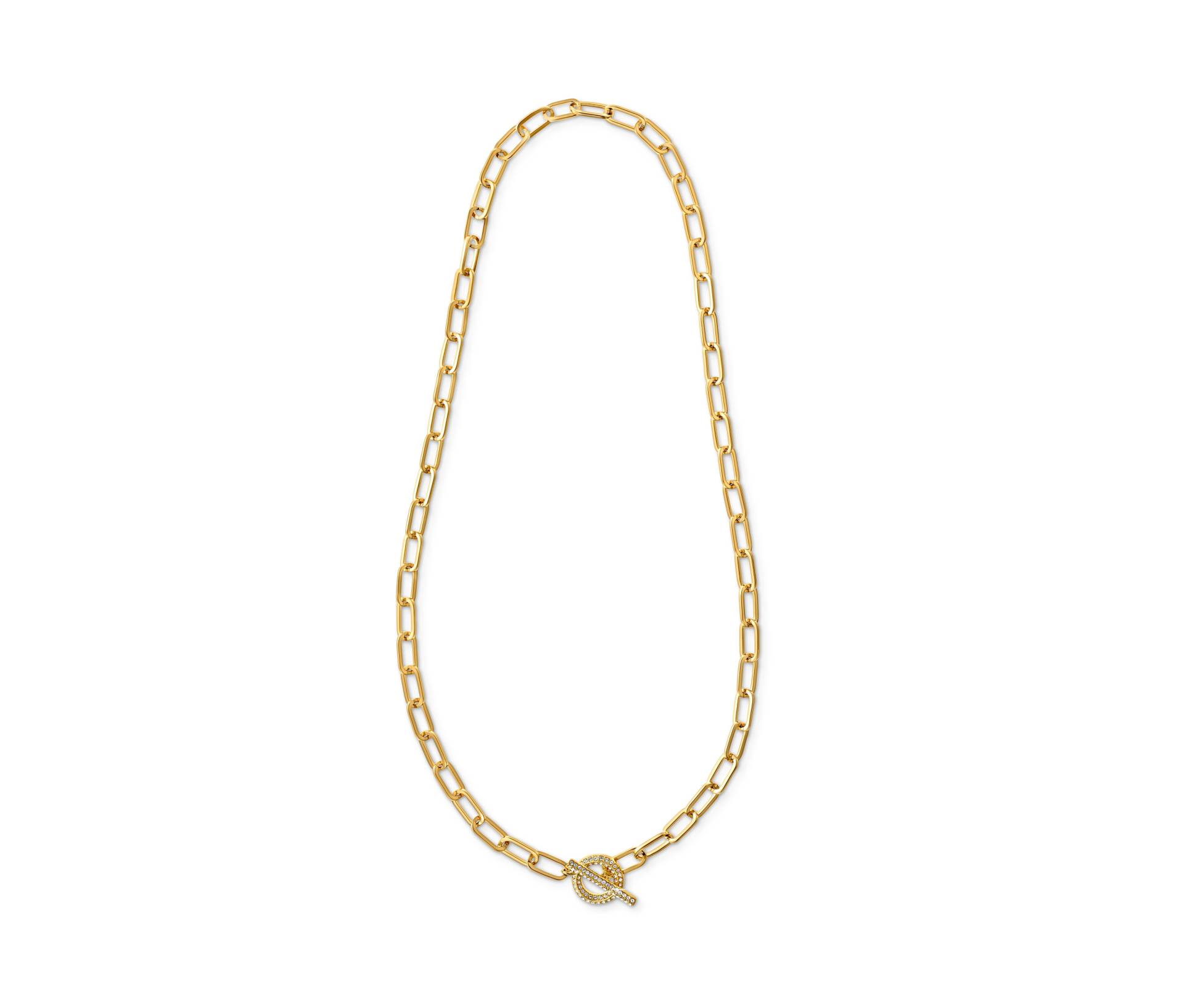 Tchibo - Kette Toggle mit Kristallbesatz - weiß von Tchibo