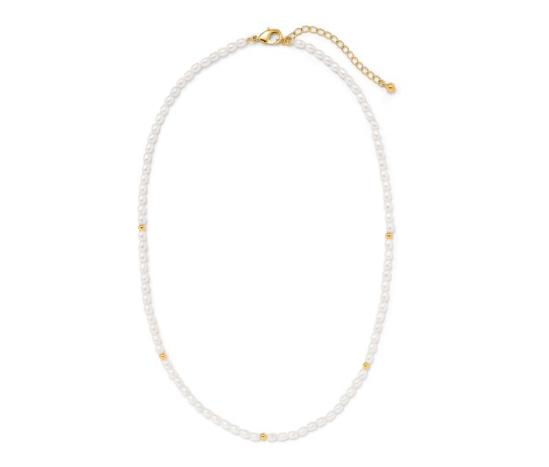 Tchibo - Kette aus Glasperlen - weiß von Tchibo