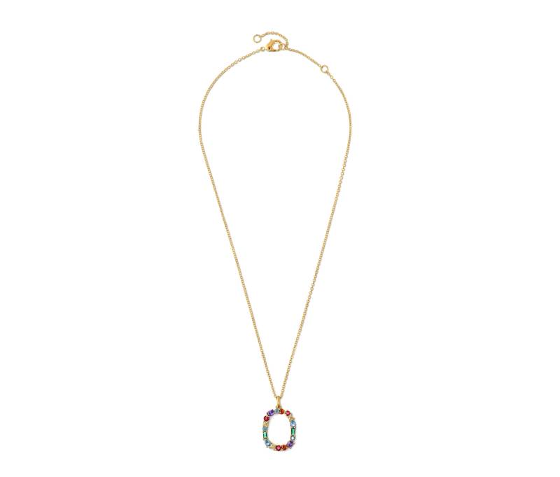 Tchibo - Kette mit Multicolor-Zirkonia-Anhänger - gold von Tchibo