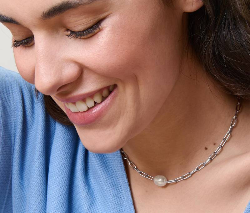 Tchibo - Kette mit Perle - silber von Tchibo