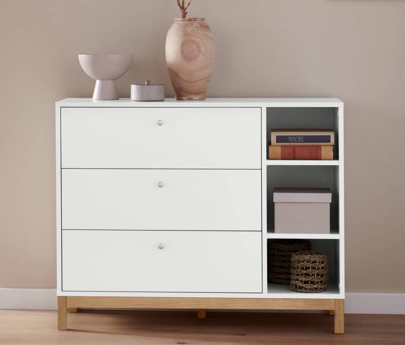 Tchibo - Kommode - 100x40x80cm - silber - Holz / Eichenholz / Metall Tchibo - Kommode - 100x40x80cm - silber - Holz / Eichenholz / Metall von Tchibo