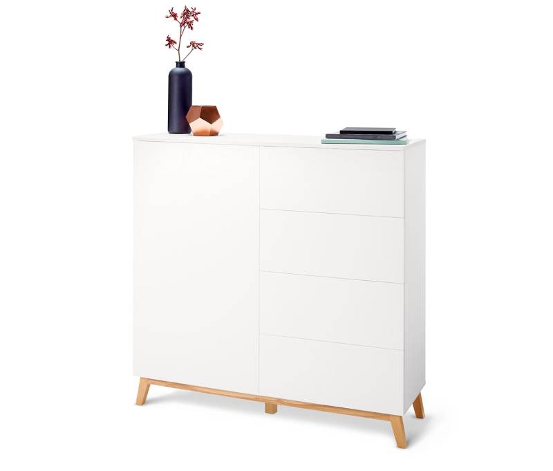 Tchibo - Kommode - 120x38x117,5cm - braun - Holz / Eschen-Massivholz von Tchibo
