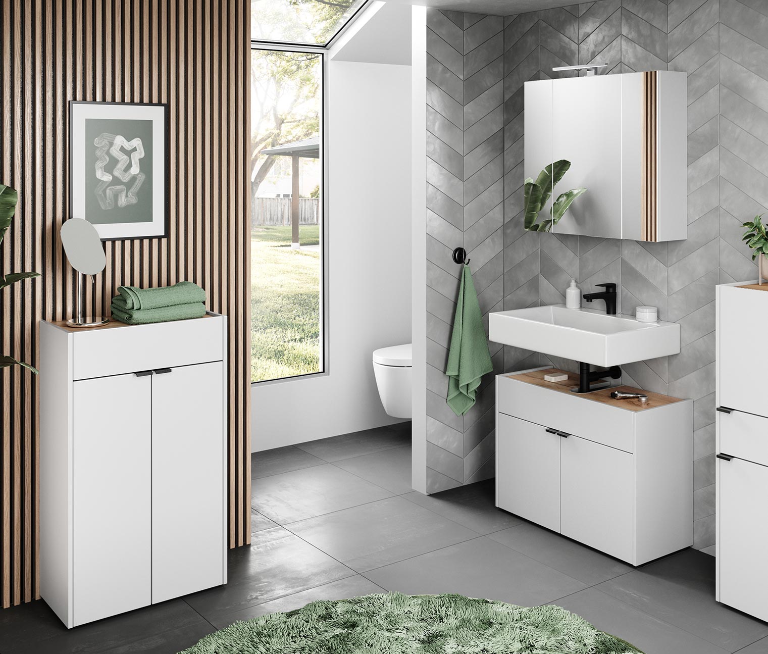 Tchibo - Kommode »Aalborg« - 56x34x98cm - schwarz - Holz Tchibo - Kommode »Aalborg« - 56x34x98cm - schwarz - Holz von Tchibo