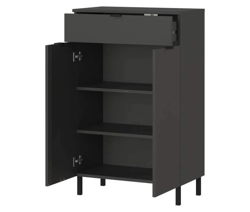 Tchibo - Kommode »Arcena« - 60x34x97cm - grau - Holz / Metall von Tchibo