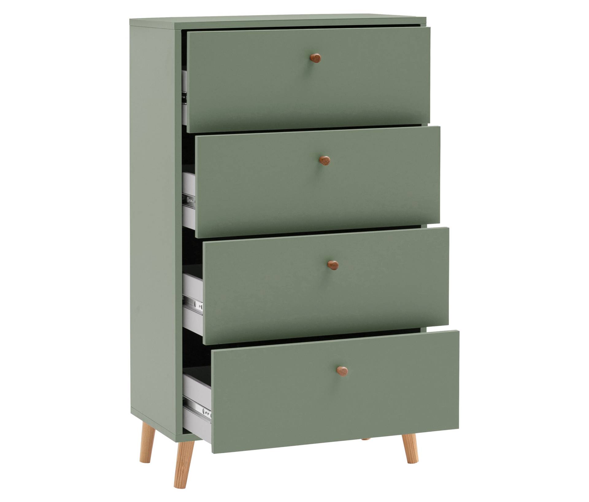 Tchibo - Kommode »Bjarne« - 60x33x101,3cm - braun - Holz / Eichenholz / Metall von Tchibo