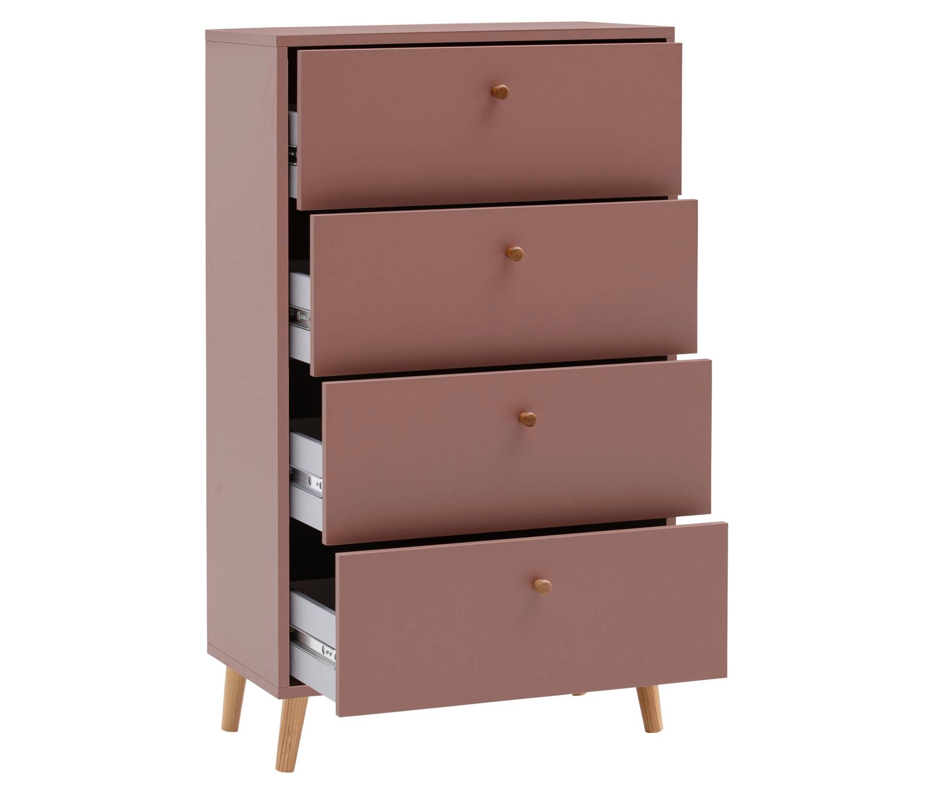 Tchibo - Kommode »Bjarne« - 60x33x101,3cm - braun - Holz / Eichenholz / Metall von Tchibo