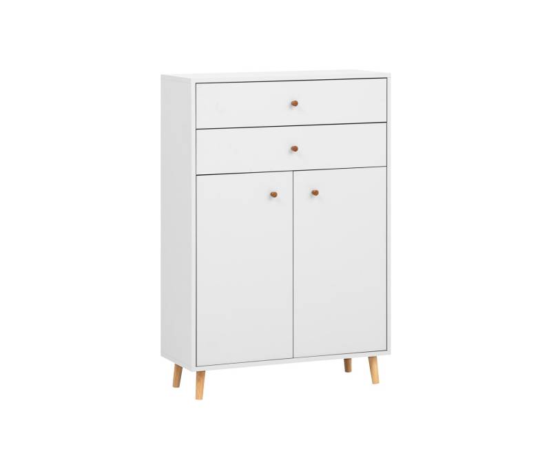 Tchibo - Kommode »Bjarne« - 77x33x113,5cm - braun - Holz / Eichenholz / Metall von Tchibo