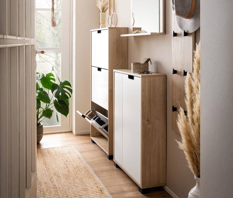 Tchibo - Kommode »Emmik« - 60x19,5x85cm - schwarz - Holz / Kunststoff / Metall von Tchibo