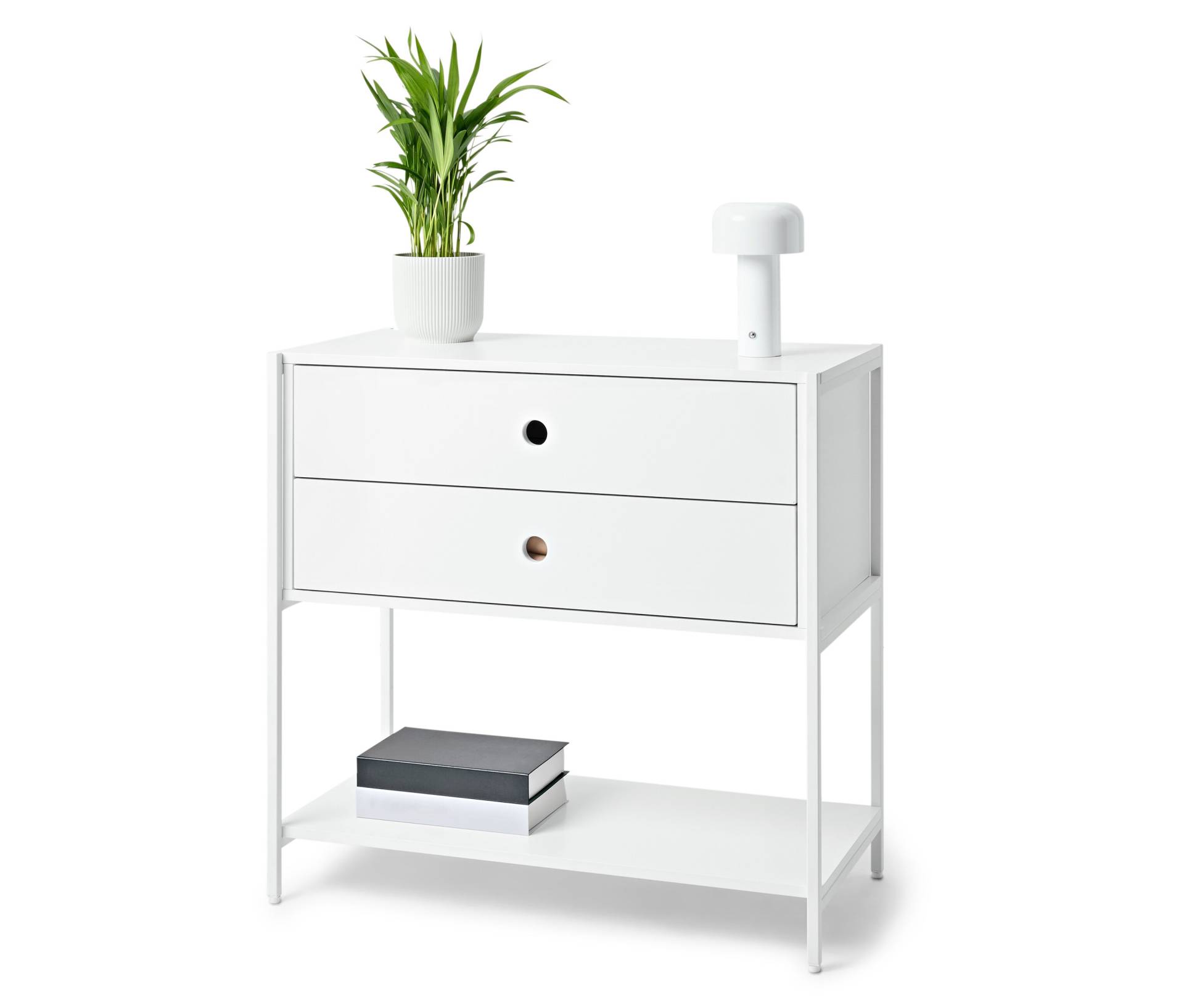 Tchibo - Kommode »Klaar« mit 2 Schubladen - 80x40x77cm - weiß - Holz / Stahl Tchibo - Kommode »Klaar« mit 2 Schubladen - 80x40x77cm - weiß - Holz / Stahl von Tchibo
