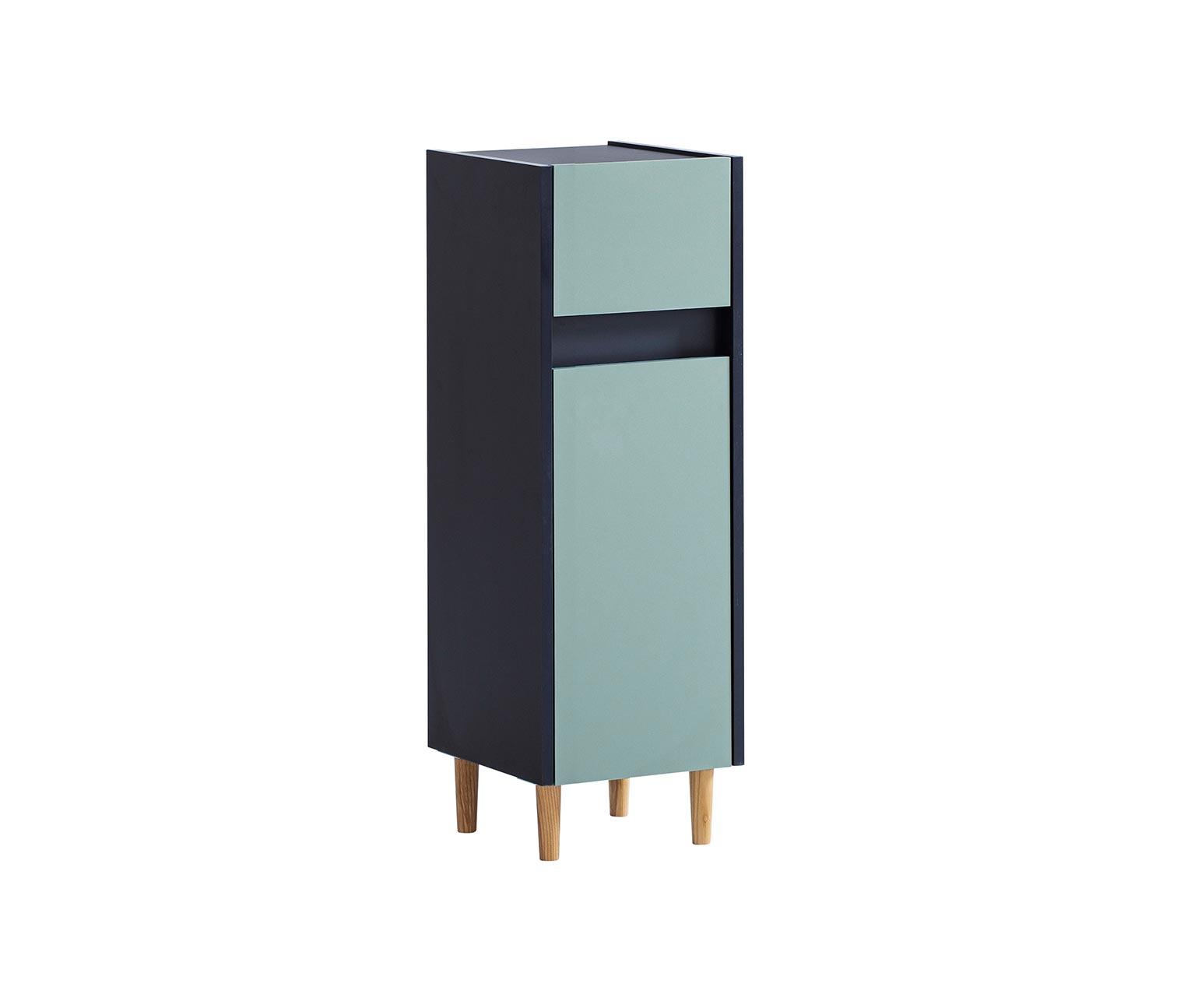 Tchibo - Kommode »Lovis« - 30x33x90,5cm - blau - Holz / Metall / Eschen-Massivholz Tchibo - Kommode »Lovis« - 30x33x90,5cm - blau - Holz / Metall / Eschen-Massivholz von Tchibo