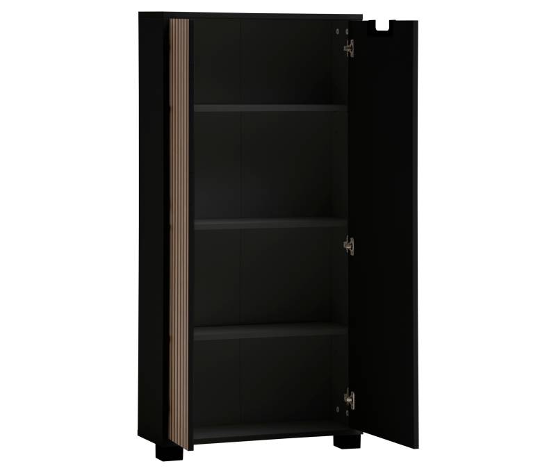 Tchibo - Kommode »Ryker« - 59,8x19,5x124cm - schwarz - Holz / Kunststoff / Metall von Tchibo
