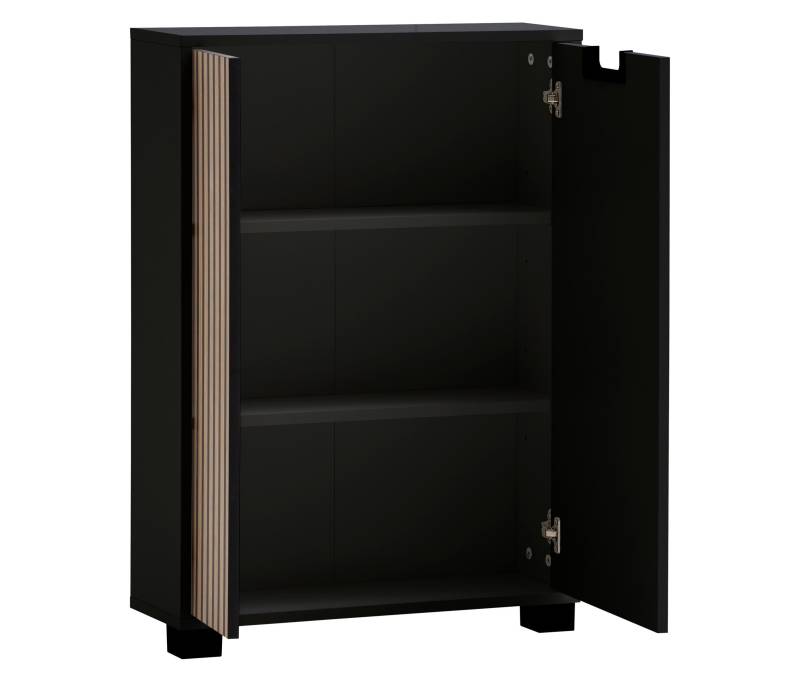 Tchibo - Kommode »Ryker« - 59,8x19,5x85,2cm - schwarz - Holz / Kunststoff / Metall von Tchibo