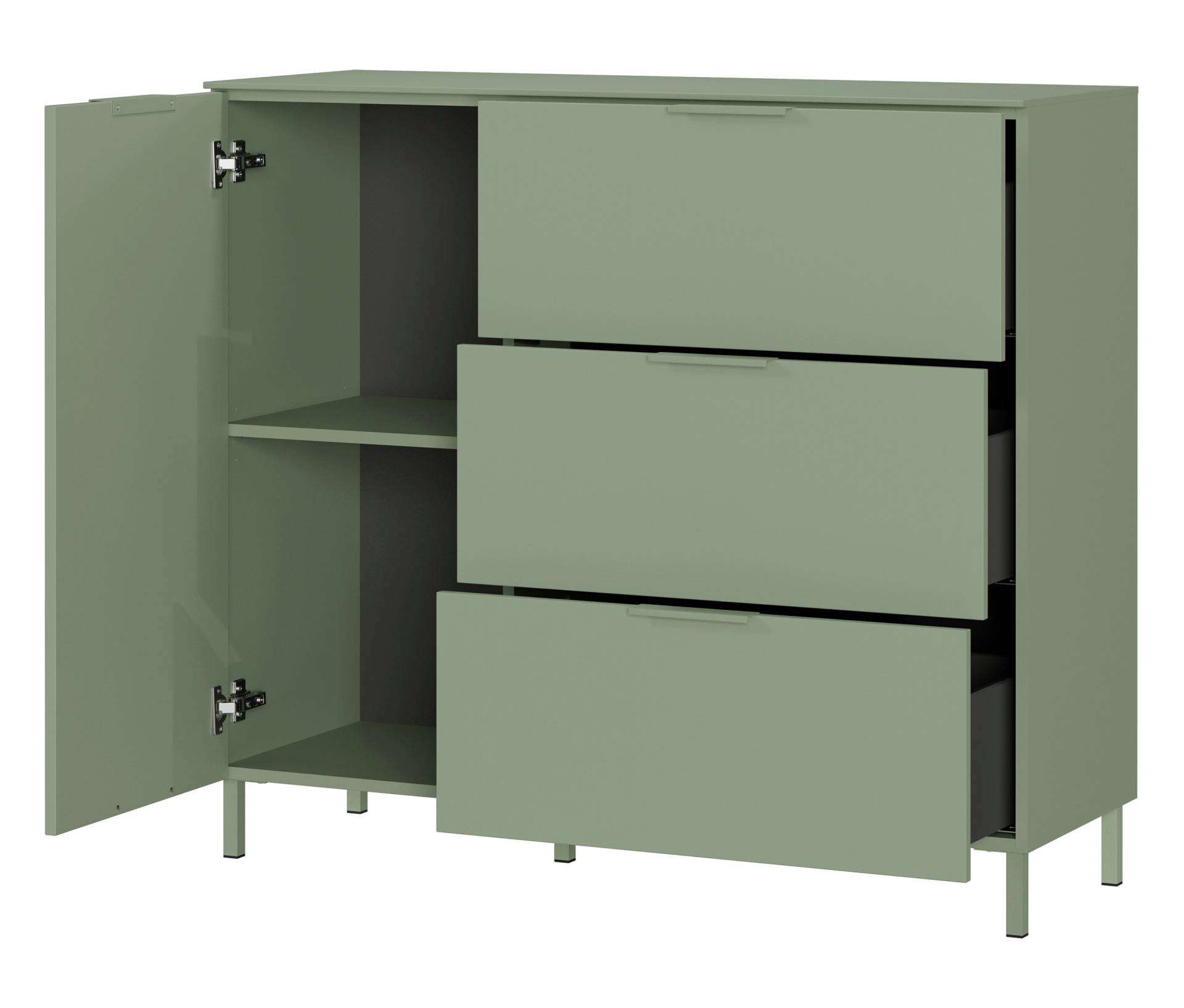 Tchibo - Kommode »Savoca« - 109x40x98cm - taupe - Holz / Metall von Tchibo