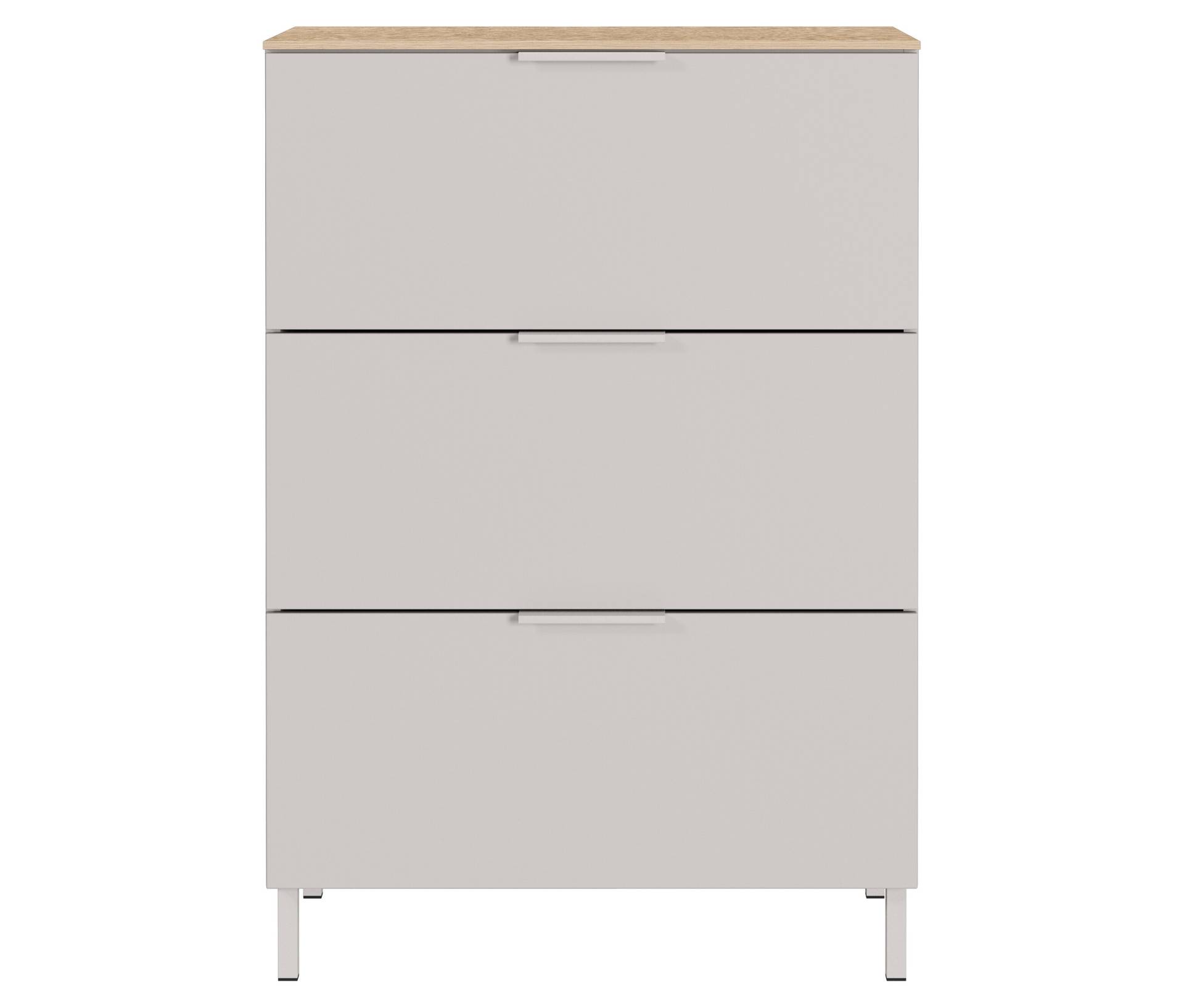 Tchibo - Kommode »Savoca« - 68x40x98cm - braun - Holz / Metall von Tchibo