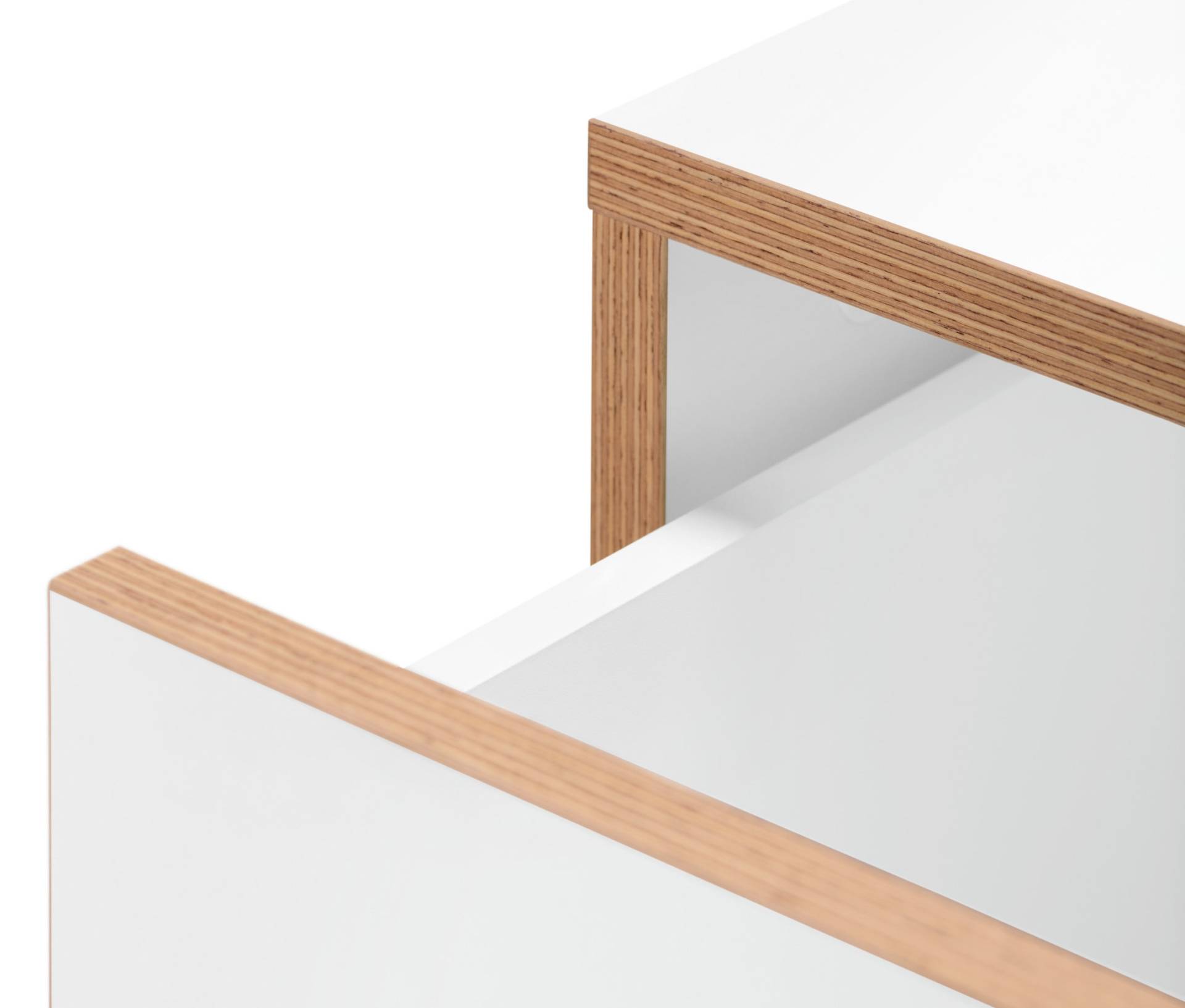Tchibo - Kommode mit Furnierkante - 60x35x77cm - braun - Holz / Birkenholz / Eichenholz von Tchibo