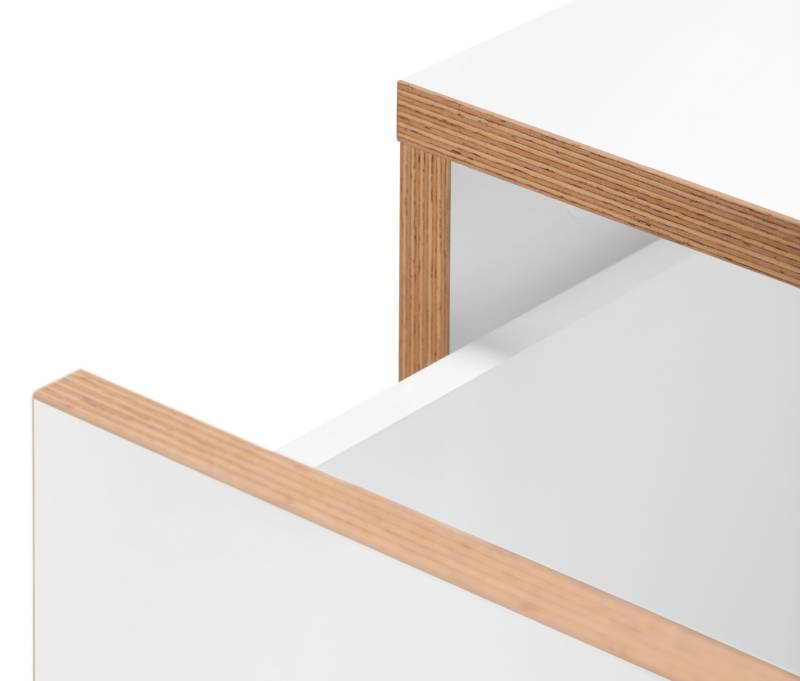 Tchibo - Kommode mit Furnierkante - 60x35x77cm - braun - Holz / Birkenholz / Eichenholz von Tchibo