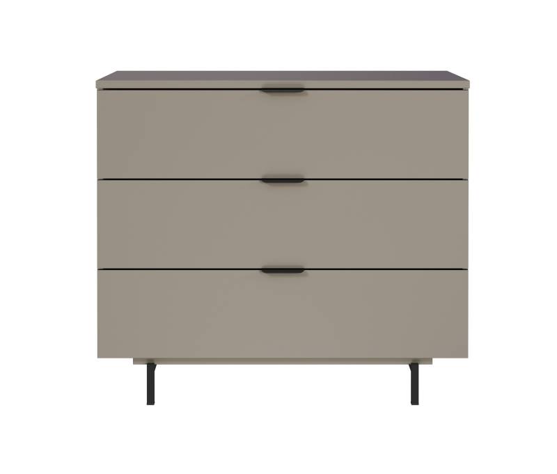 Tchibo - Kommode mit Wickelaufsatz »Tomino« - 105x77x100cm - grau - Holz / Stahl / Aluminium von Tchibo