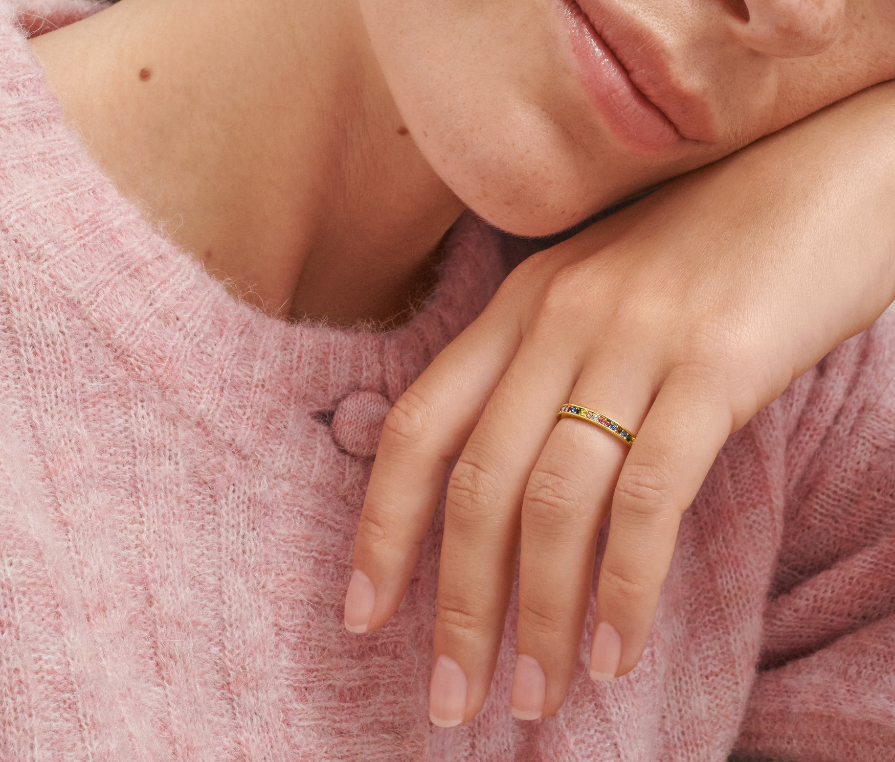 Tchibo - Ring Memory Multicolor - Damen - Gr. 18 - gold Tchibo - Ring Memory Multicolor - Damen - Gr. 18 - gold von Tchibo