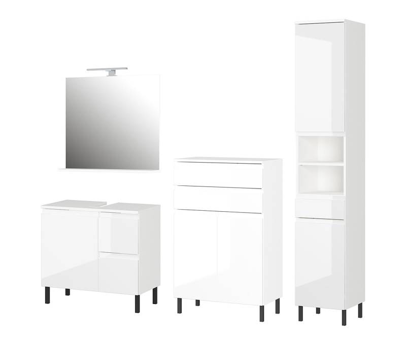 Tchibo - Set »Salinas« klein mit Kommode - 60x34x56cm - weiß - Holz von Tchibo