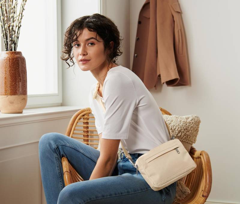 Tchibo - Sicherheits-Gürtel- und Umhängetasche - beige von Tchibo