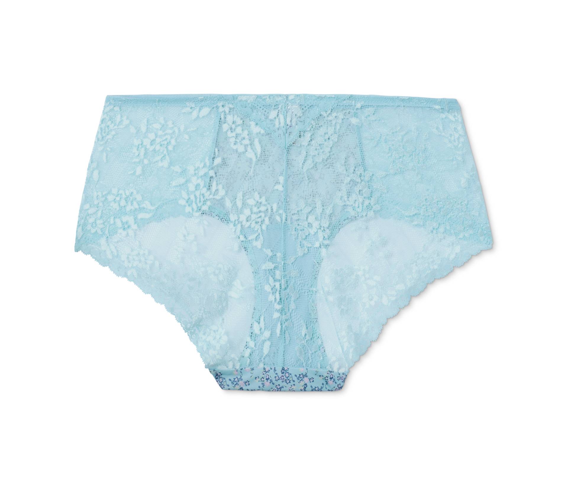 Tchibo - Spitzen-Panty - Damen - Gr. M - türkis/geblümt von Tchibo
