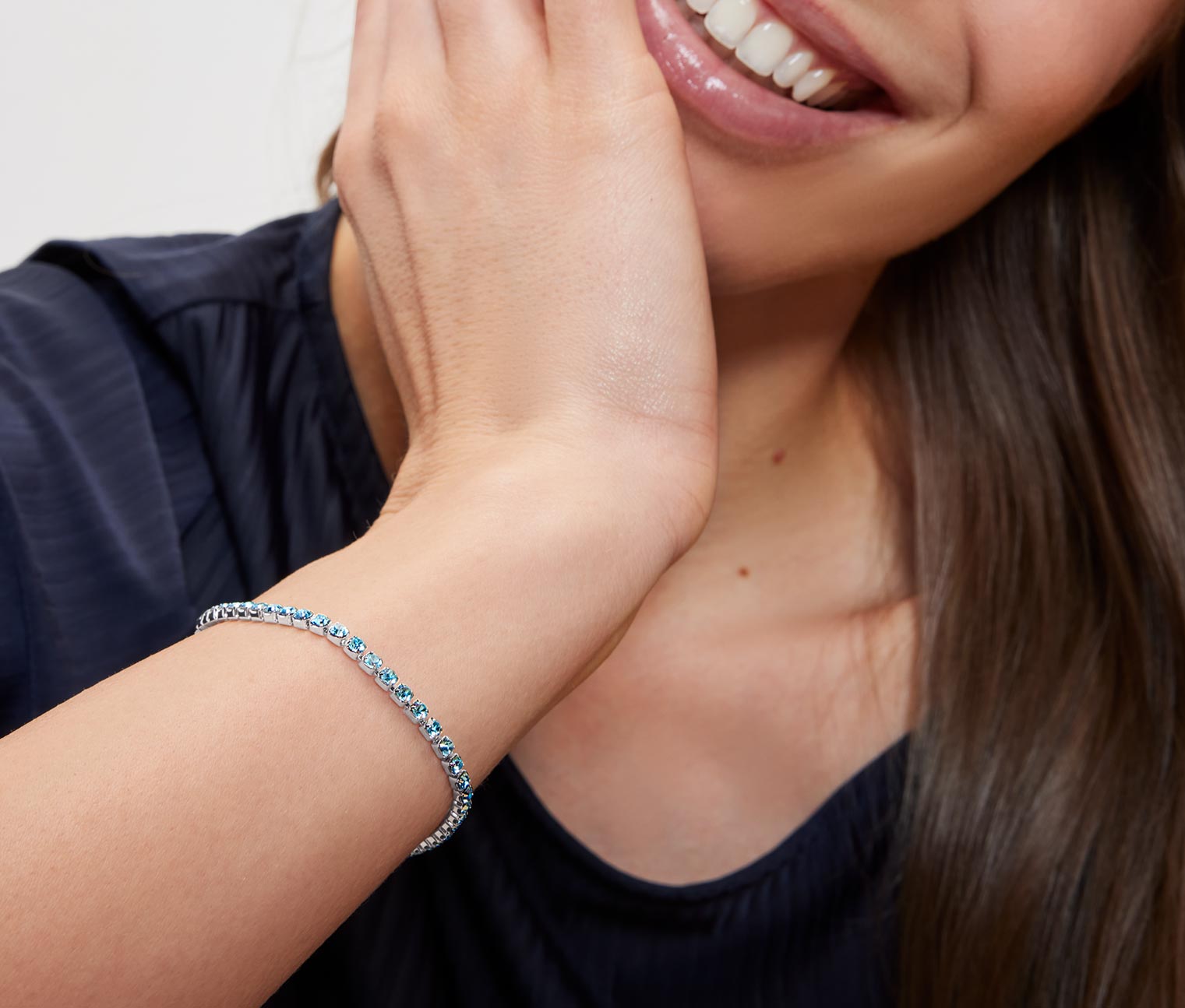 Tchibo - Tennisarmband mit Paperlinkkette - silber Tchibo - Tennisarmband mit Paperlinkkette - silber von Tchibo