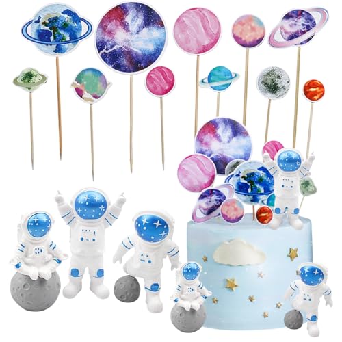14 Stück Planeten Deko, Weltraum Kindergeburtstag, Tortendeko Weltraum Weltraum Deko Astronaut Kuchen Deko Astronauten Kuchendekoration Astronautenfiguren Für Weltraum Partyzubehör Planet 14 Stück Planeten Deko, Weltraum Kindergeburtstag, Tortendeko Weltraum Weltraum Deko Astronaut Kuchen Deko Astronauten Kuchendekoration Astronautenfiguren Für Weltraum Partyzubehör Planet von Tcnzdy