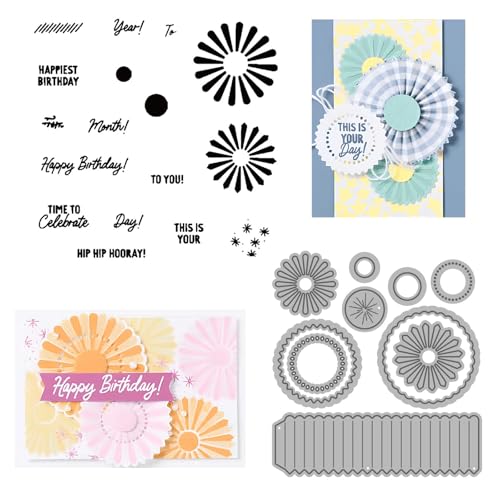 2 Stück Stanzschablonen Neuheiten 2024 Set, Stanzschablonen, Stanzformen Stempel Set für DIY Geburtstage Scrapbooking Kunst Handwerk Supplies Stamping Album Basteldekoration 2 Stück Stanzschablonen Neuheiten 2024 Set, Stanzschablonen, Stanzformen Stempel Set für DIY Geburtstage Scrapbooking Kunst Handwerk Supplies Stamping Album Basteldekoration von Tcnzdy