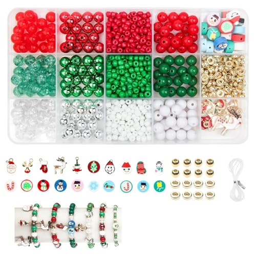Tcnzdy 620 Stück Perlen Weihnachten, Weihnachtsperlen, Weihnachten Basteln, Perlen Für Armbänder Weihnachten Elch Weihnachtsanhänger DIY Charms Ahänger Anhänger Für Weihnachten DIY Armband Halskette Tcnzdy 620 Stück Perlen Weihnachten, Weihnachtsperlen, Weihnachten Basteln, Perlen Für Armbänder Weihnachten Elch Weihnachtsanhänger DIY Charms Ahänger Anhänger Für Weihnachten DIY Armband Halskette von Tcnzdy