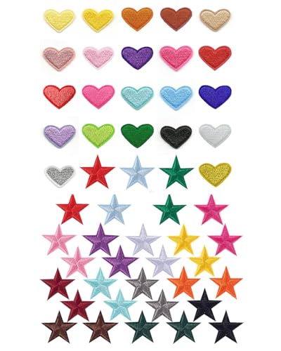 64 Stück Sterne Zum Aufbügeln, Bügelflicken, Aufnäher Zum Aufbügeln, Bestickte Aufnäher, Aufbügelflicken Stern Bügelbilder für Hut,Bügelpatches, Jacken Rucksäcke, Diy-Zubehör 64 Stück Sterne Zum Aufbügeln, Bügelflicken, Aufnäher Zum Aufbügeln, Bestickte Aufnäher, Aufbügelflicken Stern Bügelbilder für Hut,Bügelpatches, Jacken Rucksäcke, Diy-Zubehör von Tcnzdy