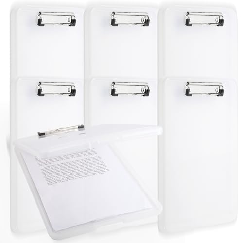 Tczecoo 6Stück Klemmbrett mit Lagerung,Klemmbrett A4 mit Deckel,Schreibbrett mit Aufbewahrung,Tragbares Kunststoff-Klemmbrett für Schule Industrie Büro,Wiederverwendbar,23,9 x 34,0 x 2,3cm,Transparent Tczecoo 6Stück Klemmbrett mit Lagerung,Klemmbrett A4 mit Deckel,Schreibbrett mit Aufbewahrung,Tragbares Kunststoff-Klemmbrett für Schule Industrie Büro,Wiederverwendbar,23,9 x 34,0 x 2,3cm,Transparent von Tczecoo