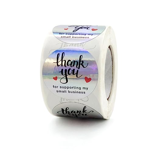 Tdkjfoutr 1 Stück Regenbogen-Laseraufkleber für Verpackung, Umschläge, Geschenk- und Bastelbedarf, Merchandise, Geschenk, Dekoraufkleber von Tdkjfoutr