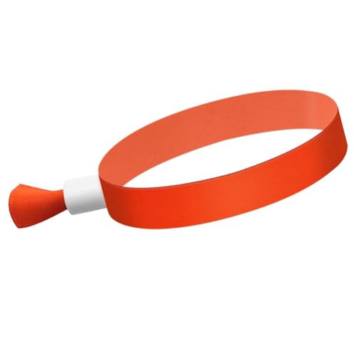 Tdkjfoutr 100 Stück Aktivitätsarmband für Veranstaltungen, für Leichtes Konzertarmband (Orange) von Tdkjfoutr