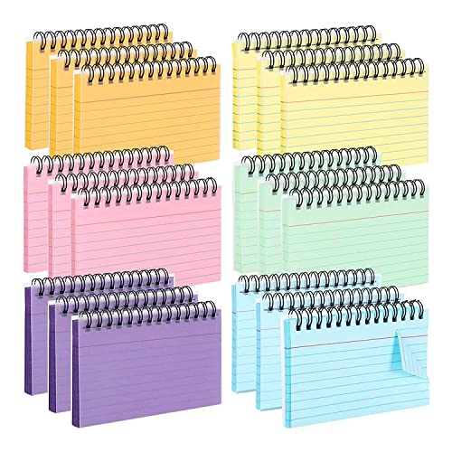 Tdkjfoutr 18 StüCk Mehrfarbige Karteikarten mit Durchsichtiger PVC-Abdeckung, Schraubbindung, Karteikarten, 7,6 X 12,7 Cm, Lernkarten, Notizkarten, 6 Farben Tdkjfoutr 18 StüCk Mehrfarbige Karteikarten mit Durchsichtiger PVC-Abdeckung, Schraubbindung, Karteikarten, 7,6 X 12,7 Cm, Lernkarten, Notizkarten, 6 Farben von Tdkjfoutr