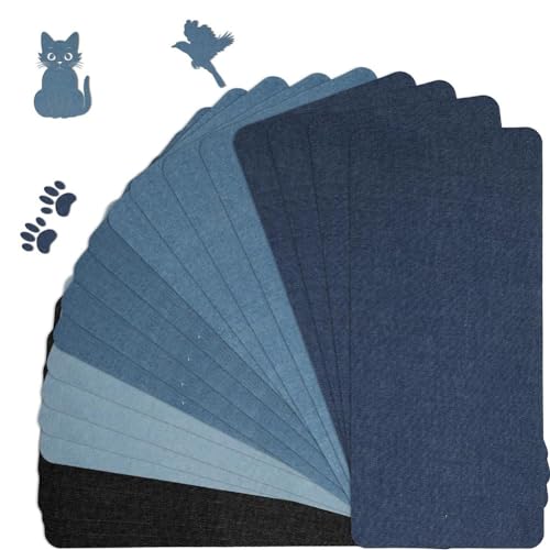 Tdkjfoutr 20 Stück Flicken zum Aufbügeln für Jeans, 11 X 5,12 Flicken zum Aufbügeln Aus Reinem Baumwollstoff, 5 Farben, Jeans-Reparaturflicken Tdkjfoutr 20 Stück Flicken zum Aufbügeln für Jeans, 11 X 5,12 Flicken zum Aufbügeln Aus Reinem Baumwollstoff, 5 Farben, Jeans-Reparaturflicken von Tdkjfoutr