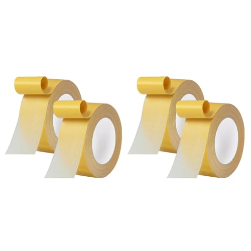 Tdkjfoutr 4er-Set Doppelseitiges Klebeband-Kit 2-Seitiges Dünnen Selbstklebeband Hohe Haftkraft, Universelles Transparentes Doppelseitiges Klebeband Stoffband-Set 4cmx20M Tdkjfoutr 4er-Set Doppelseitiges Klebeband-Kit 2-Seitiges Dünnen Selbstklebeband Hohe Haftkraft, Universelles Transparentes Doppelseitiges Klebeband Stoffband-Set 4cmx20M von Tdkjfoutr