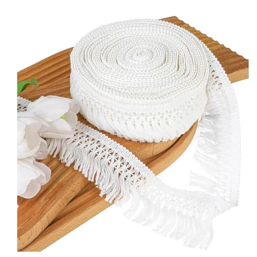 Tdkjfoutr 9,1 M 5,8 cm Breite Fransenborte mit Quaste zum Nähen, Fransenbesatz im Boho-Stil, Lange Fransenborte für Kleidung, Lampenschirm, Vorhang, Basteln Tdkjfoutr 9,1 M 5,8 cm Breite Fransenborte mit Quaste zum Nähen, Fransenbesatz im Boho-Stil, Lange Fransenborte für Kleidung, Lampenschirm, Vorhang, Basteln von Tdkjfoutr