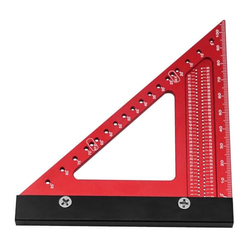 Tdkjfoutr Aluminiumlegierung, Holzbearbeitungs-Dreieckslineal, Quadratisches Loch, Positionierung, Messlineal, Holzbearbeitungswerkzeuge, Wiederverwendbar, Langlebig, Einfach zu Bedienen Tdkjfoutr Aluminiumlegierung, Holzbearbeitungs-Dreieckslineal, Quadratisches Loch, Positionierung, Messlineal, Holzbearbeitungswerkzeuge, Wiederverwendbar, Langlebig, Einfach zu Bedienen von Tdkjfoutr