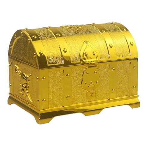 Tdkjfoutr Goldbesprühte Piratenjagd-Wimmelbox Aus Kunststoff, Dekoratives Hausspiel für Kinder, Retro-Dekoration, Geschenke Tdkjfoutr Goldbesprühte Piratenjagd-Wimmelbox Aus Kunststoff, Dekoratives Hausspiel für Kinder, Retro-Dekoration, Geschenke von Tdkjfoutr