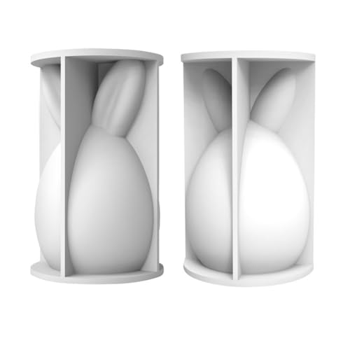 Tdkjfoutr Osterhase Faltohren Kerzenformwerkzeug, Tierhase Seifenmalerei Gips Silikonform Schokoladenkuchendeko von Tdkjfoutr