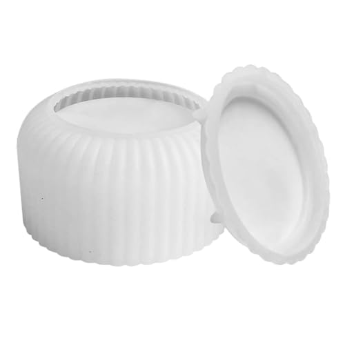 Tdkjfoutr Silikonform mit Deckel, Zylindrischer Kerzenhalter, 3D-Kerzen-Silikonform, DIY-Zement-Kerzenhalterform, Langlebig, B Tdkjfoutr Silikonform mit Deckel, Zylindrischer Kerzenhalter, 3D-Kerzen-Silikonform, DIY-Zement-Kerzenhalterform, Langlebig, B von Tdkjfoutr