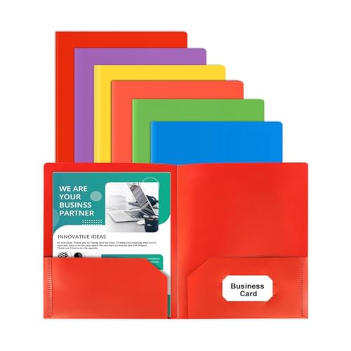 Tdyatocept Ordner mit Taschen, 25 Stück, 2 Taschenmappen, geeignet für Briefformat, Ordner mit Taschen für Schule, Büro und B von Tdyatocept