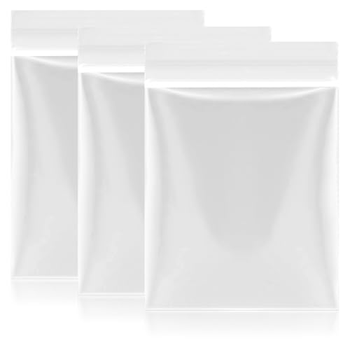 200Stück Zip Beutel Druckverschluss, Druckverschlussbeutel Klein Plastikbeutel Transparent Wiederverschließbare Plastiktüten Baggys Zip Tütchen Säcke Für Die Lagerung Von Verpackungen (12 x 8 cm) von Teaaha